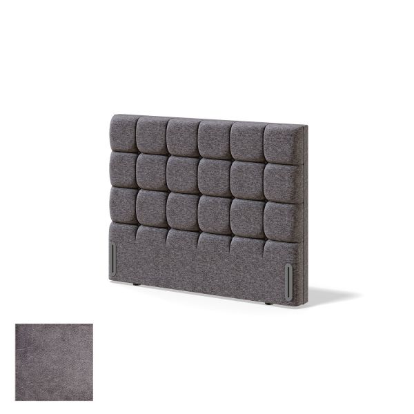 Headboard RED/BLACK CUBE HARRISSON 120cm, grey