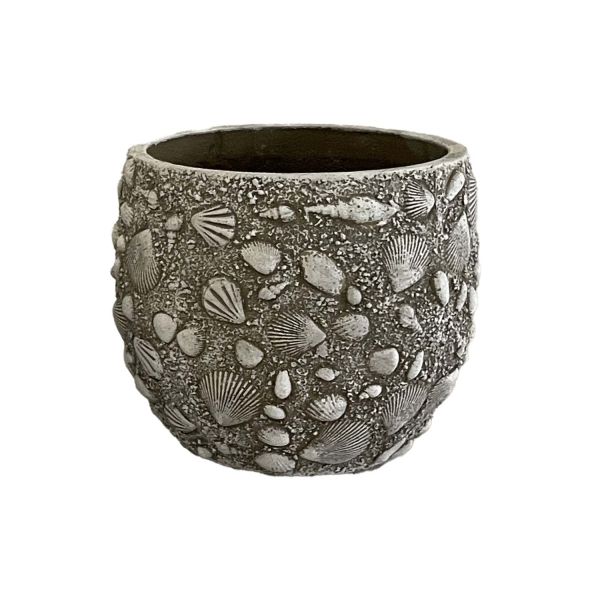 Plant holder SUNNY SHELL D27xH25cm beige