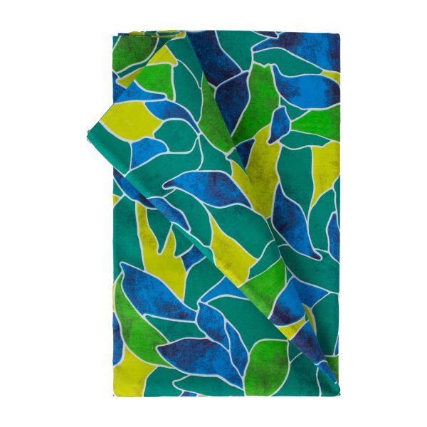 Table mat LONETA NEW 136x220cm, green leaves