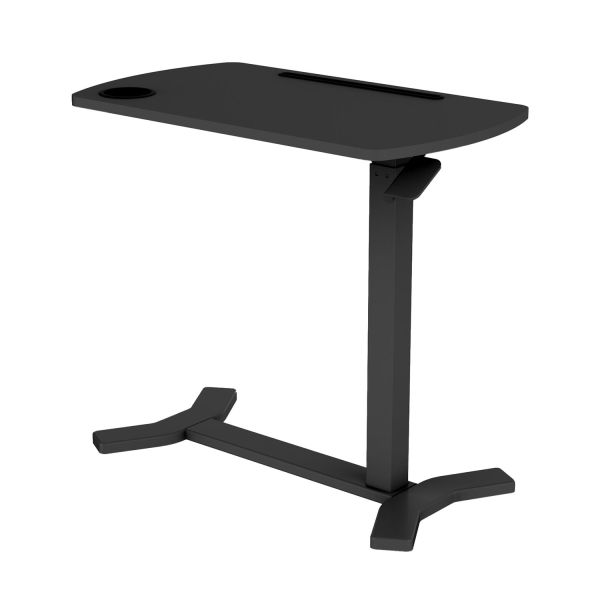 Desk ERGO with one leg 70x40xH67,5-106cm, manual, black