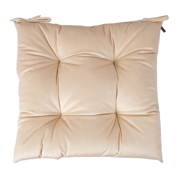 Chair cushion VELVET 40x40cm, beige