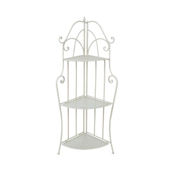 Riiul SANDY 39x39xH126cm, antiikvalge