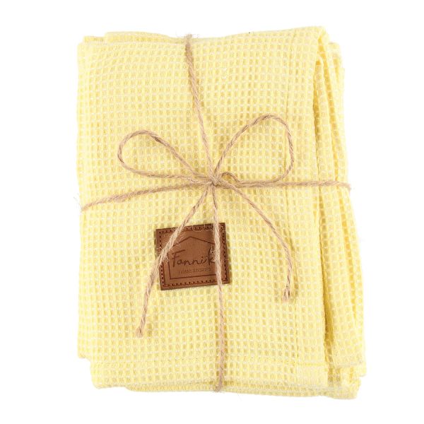 Kitchen towels 2pcs BAMBOO 50x70cm, yellow