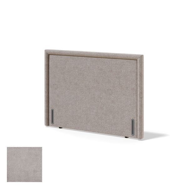 Headboard RED/BLACK LINED CLIFF 180cm, light grey