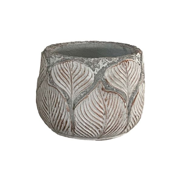 Lillepott SUNNY BASIL D25xH20cm, beež/kuldne