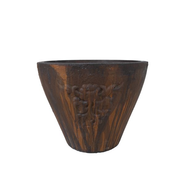 Lillepott LAVA D33xH26cm, tumepruun