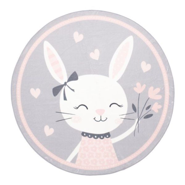 Carpet 4Living BUNNY D120cm, grey