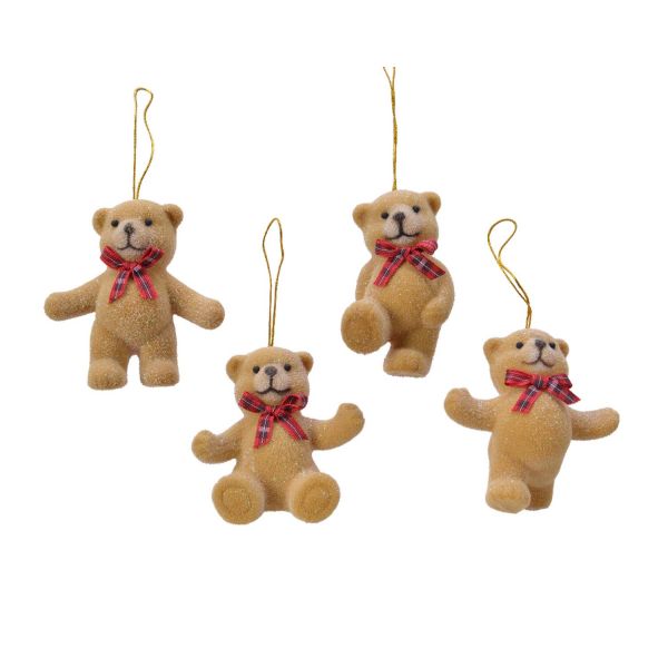 Jõuluehe XMAS BEAR 8cm, pruun, mix