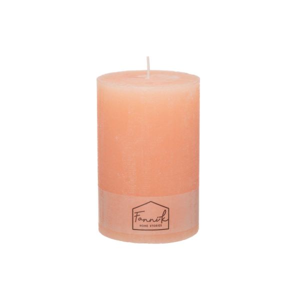 Fanni K Pillar candle Rustic 10x15 cm peach