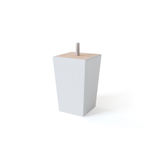 Puitjalg koonusjas H12cm, 4tk, valge