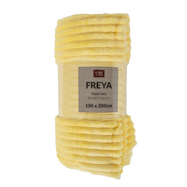 Pleed FREYA 150x200cm, kollane