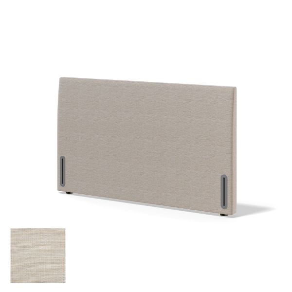Headboard RED/BLACK DIONE MANGO 160cm, light beige