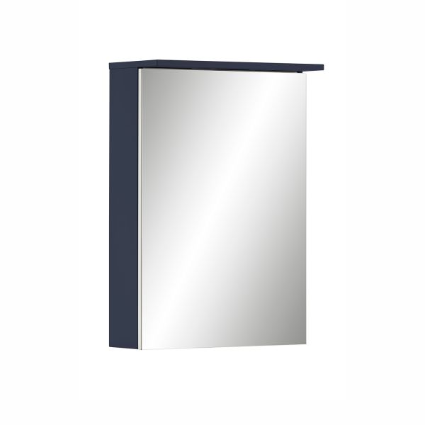 Mirrored cabinet JESPER 50x16xH72cm, dark blue