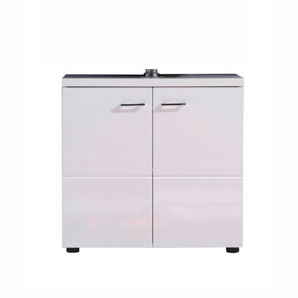 Washbasin cabinet NIGHTLIFE 65x35xH63cm, white high gloss