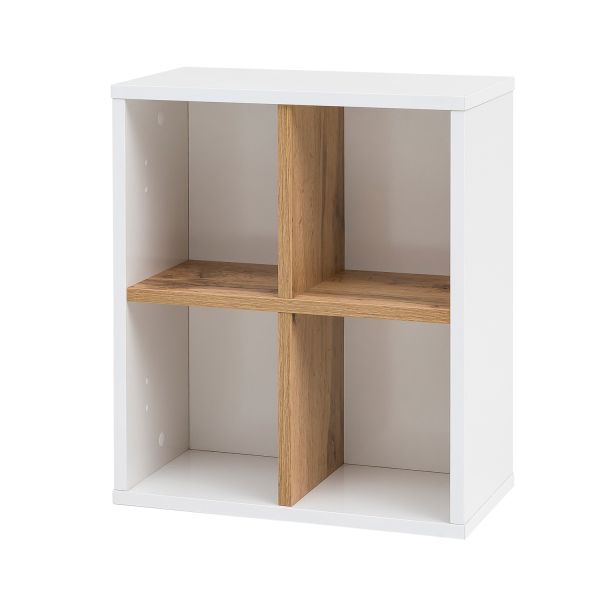 Vannitoariiul PADUA 40,5x20,5xH48cm, valge läige/tamm