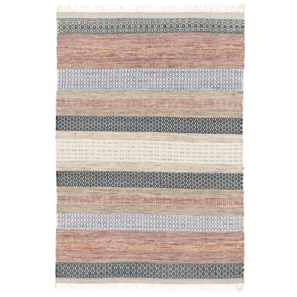 Rug ANSELMI 140x200cm, grey/pink