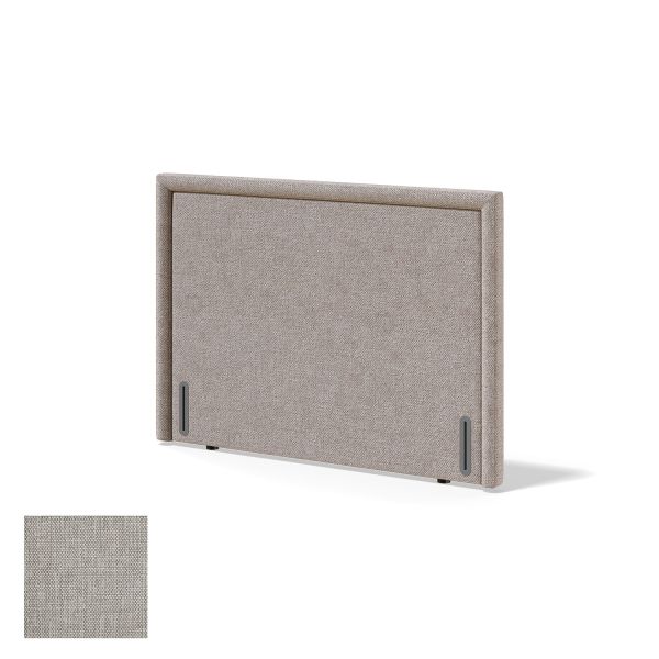 Headboard RED/BLACK LINED MANGO 120cm, beige