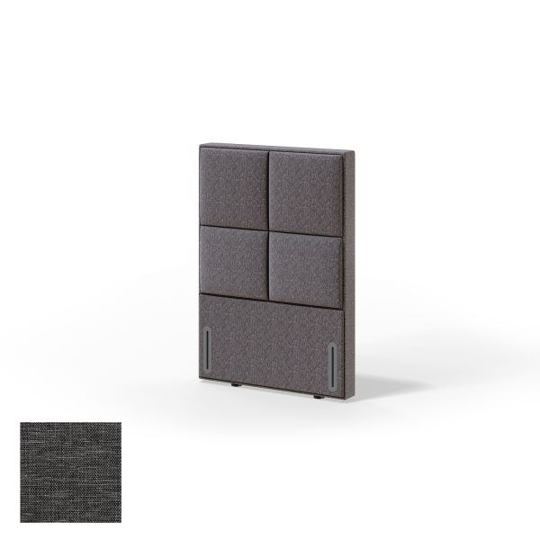 Headboard RED/BLACK KRONANG MANGO 80cm, dark grey