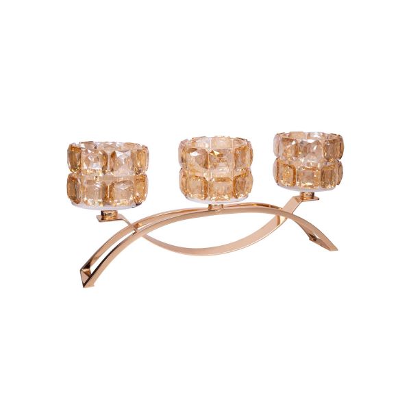 Candlestick CHANLE 29cm 3, gold