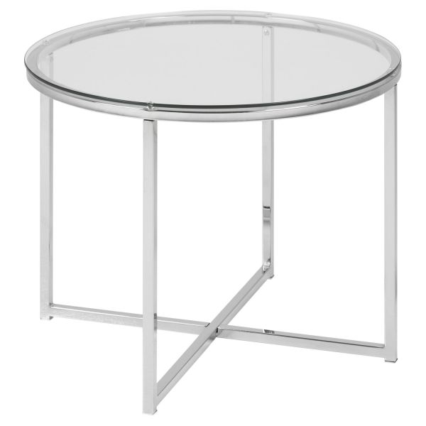 Столик вспомогательный CROSS D55xH45cm, видеть насквозь