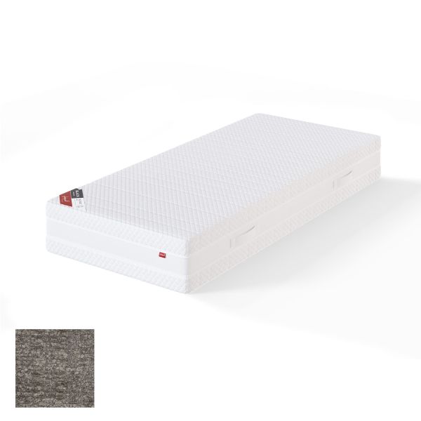 Spring mattress BLACK MULTIPOCKET AVOLA 90x200cm, firm, grey