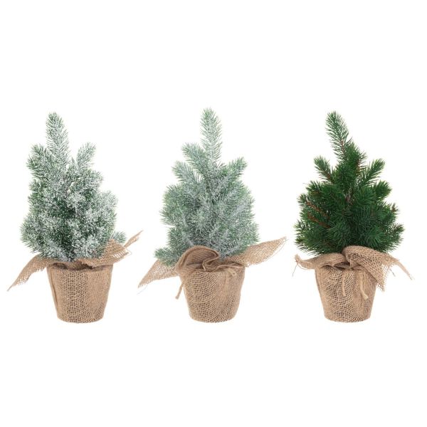 Kunstkuusk potis WINTERIA H30cm, mix