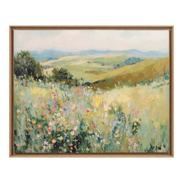 Wall art 80x100cm, flower field