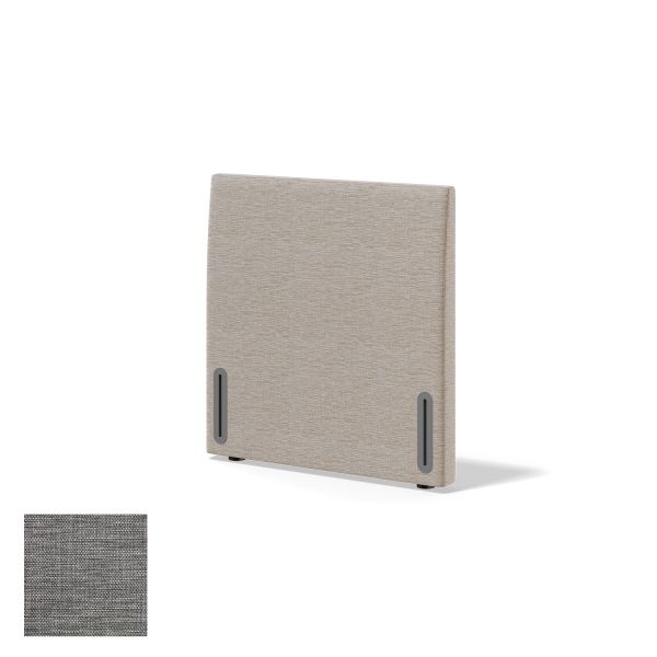 Headboard RED/BLACK DIONE MANGO 80cm, light grey