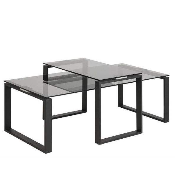 Diivanilauad 2tk KATRINE 115x55xH37,5cm, 69x40xH45cm, suitsuhall