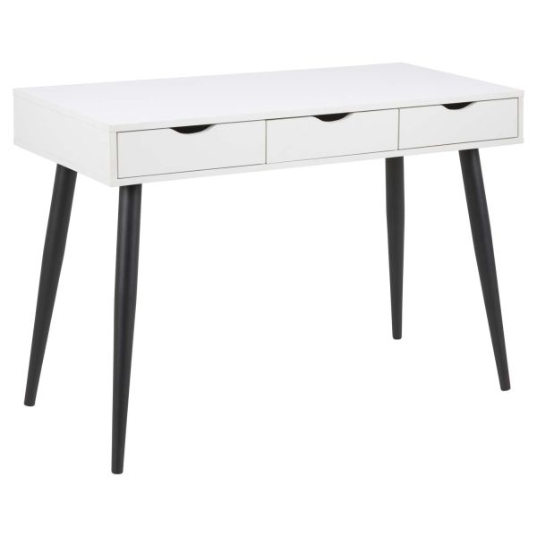 Desk NEPTUN 110x50xH77cm, white/black