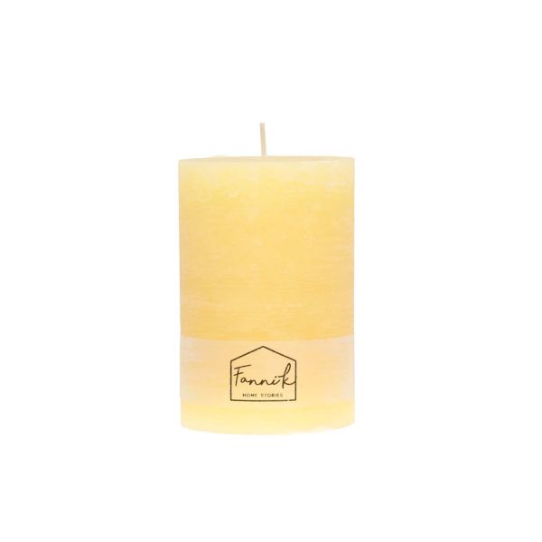 Fanni K Pillar candle Rustic 10x15 cm yellow