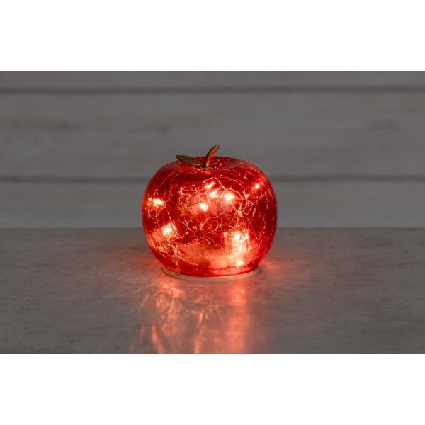 LED-valgusti APPLE H10cm punane, taimer 6h