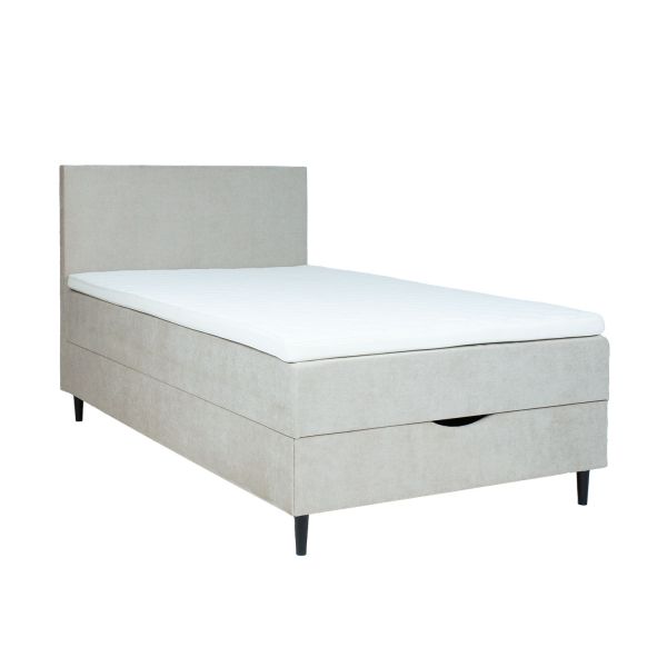 Continental bed LAARA 120x200cm, dark beige