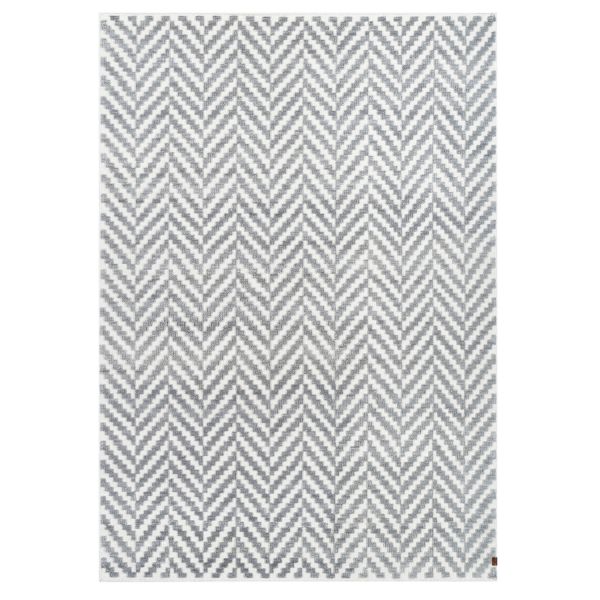 Wool carpet KUUSAMO 140x200cm, white/grey