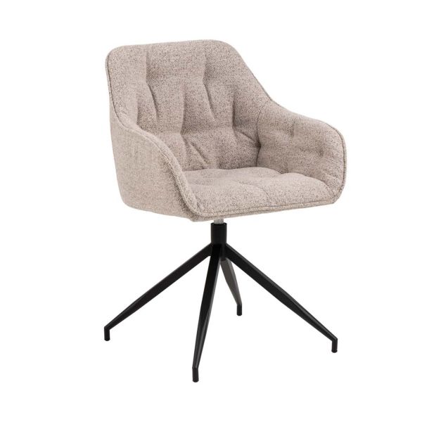 Tool BROOKE käetugedega, beež/must