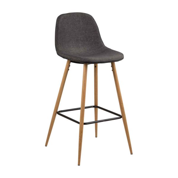 Bar stool WILMA grey