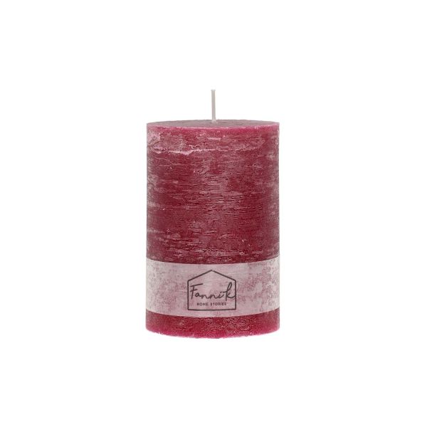 Fanni K Pillar candle Rustic 10x15 cm plum