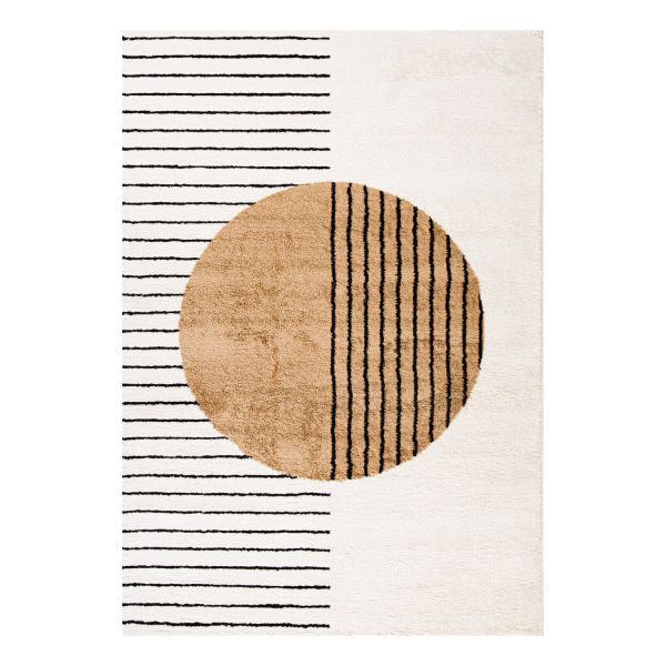 Carpet TOULOUSE-3, 100x150cm, white/ocher