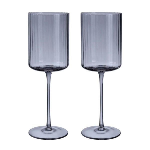 Бокал для вина DOLCE 2 шт. H23,3см, серый