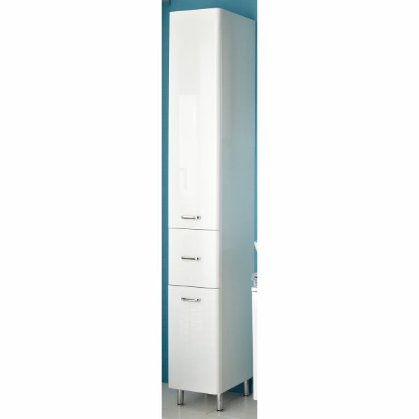 Tall bathroom cabinet 359, 30x33xH186cm, white