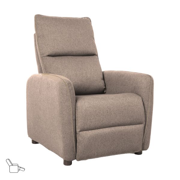 Tugitool ZAC push back recliner, beež