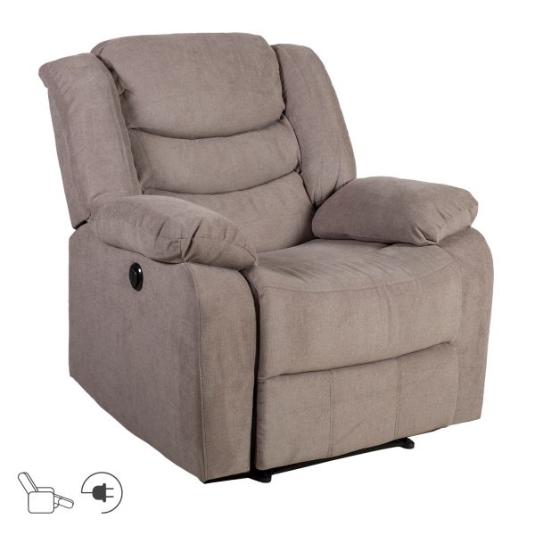 Tugitool CYRUS elektriline recliner, taupe