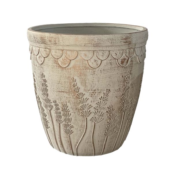 Lillepott SUNNY LAVENDEL D44xH50cm, kreem