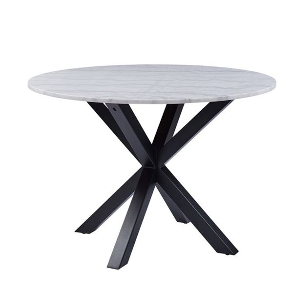 Söögilaud HEAVEN D110xH76cm, valge marmor