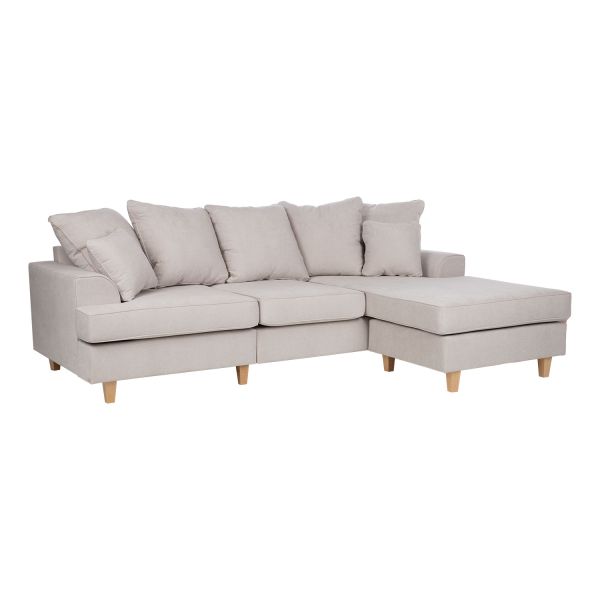 Corner sofa JAMAICA light grey