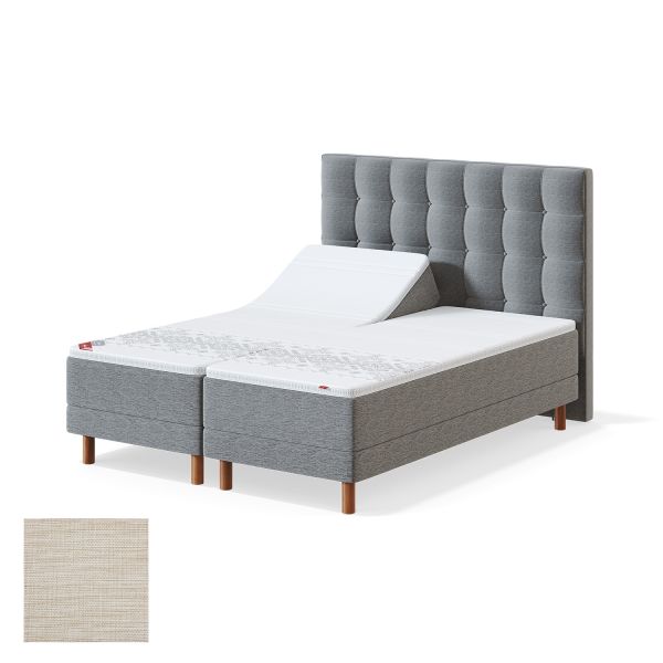 Motor bed RED MANGO 160x200cm, firm, light beige