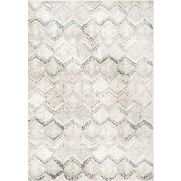 Carpet CASTRO-3, 100x150cm, beige/green
