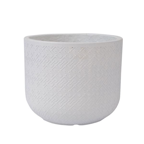 Кашпо SELENA D30xH24.5см, белый