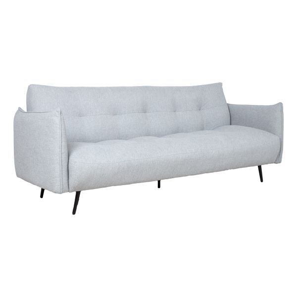 Sofa bed LANDER 3-seater, light grey