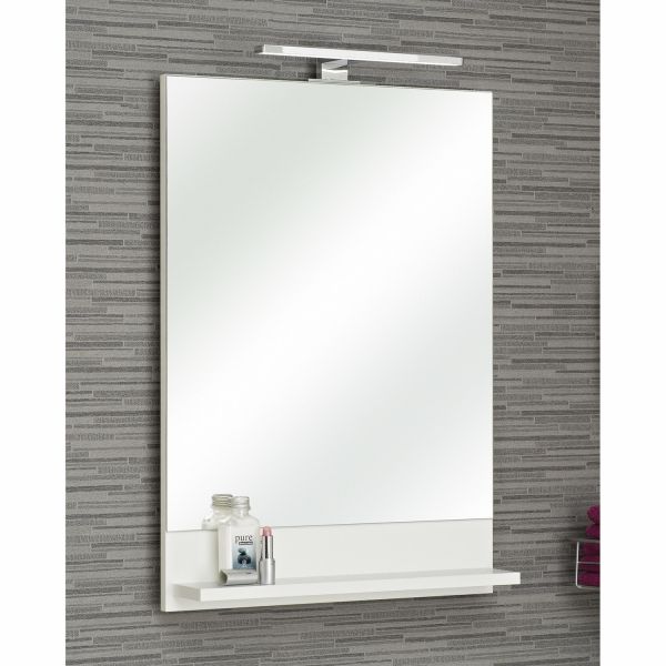 Vannitoapeegel riiuliga 09, 50x10xH70cm, valge